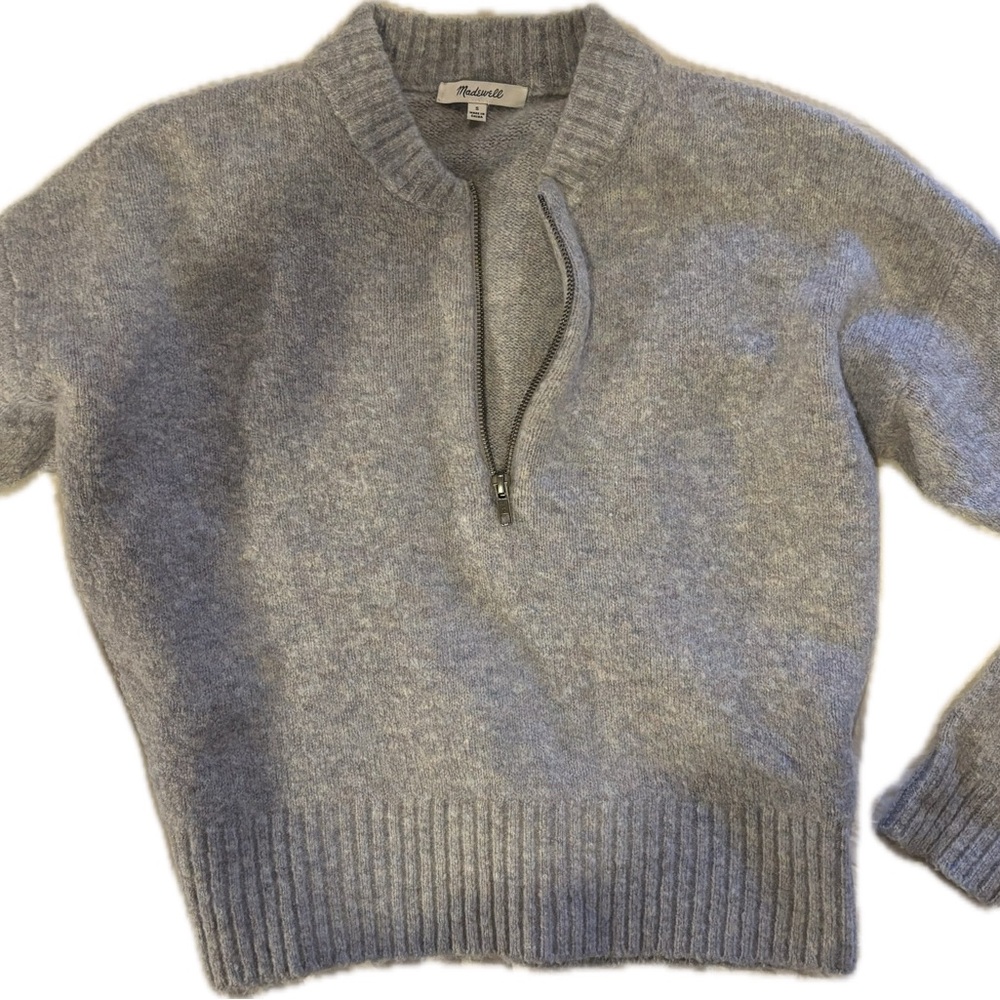 Madewell Gray Crew Neck Sweater